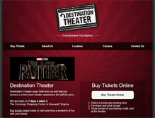 Tablet Screenshot of destinationtheater.com